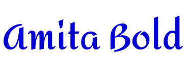Amita Bold font